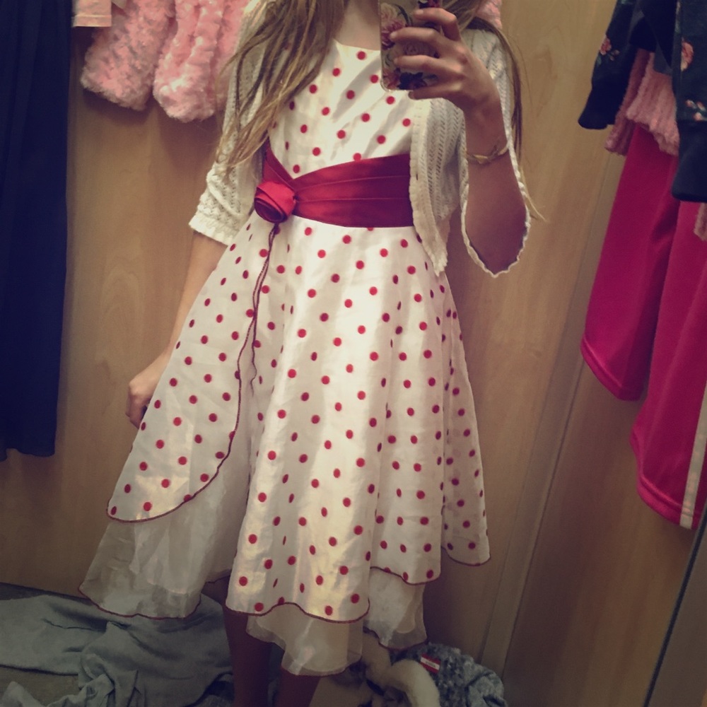 White Polka Dot Dress